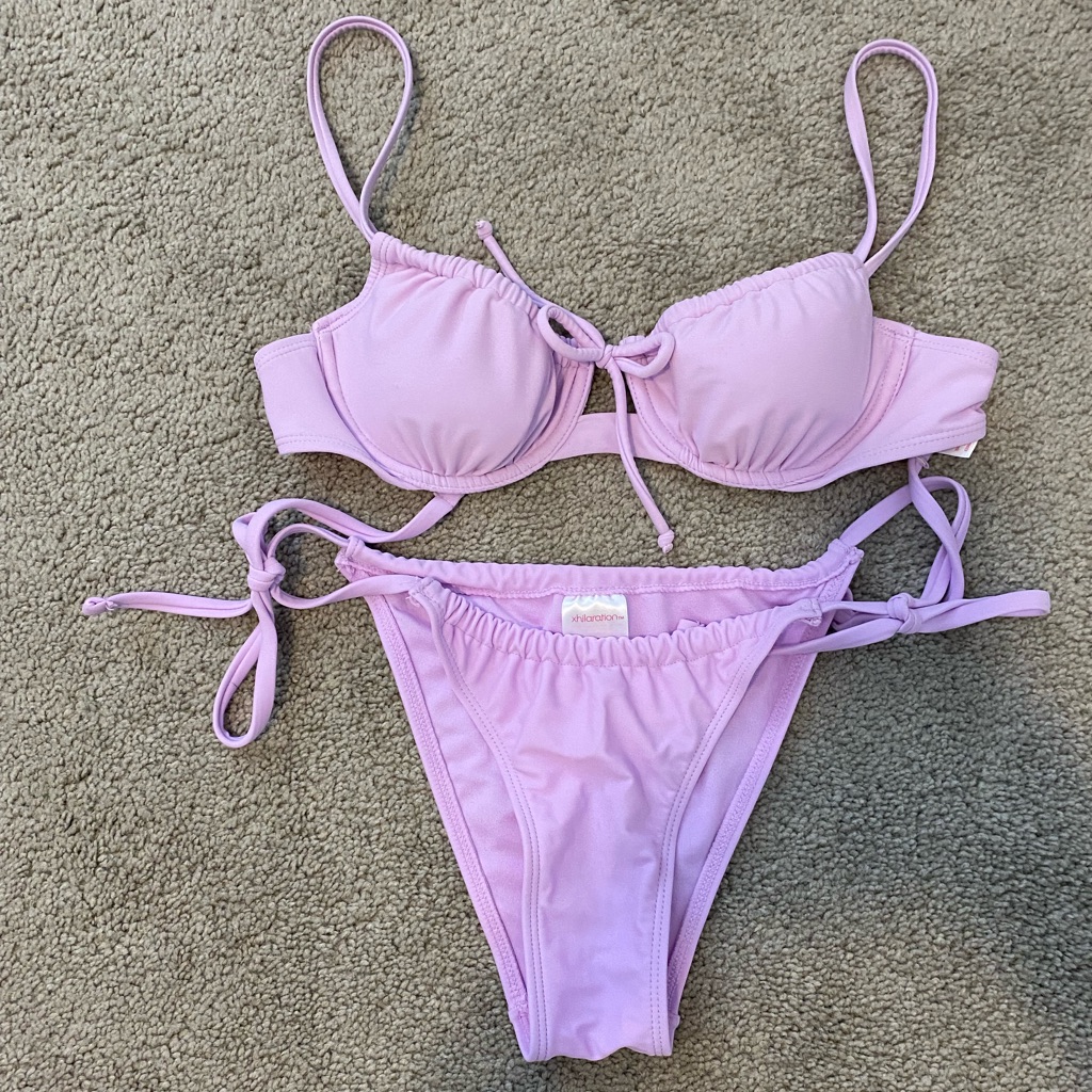 Lavender String Bikini Set